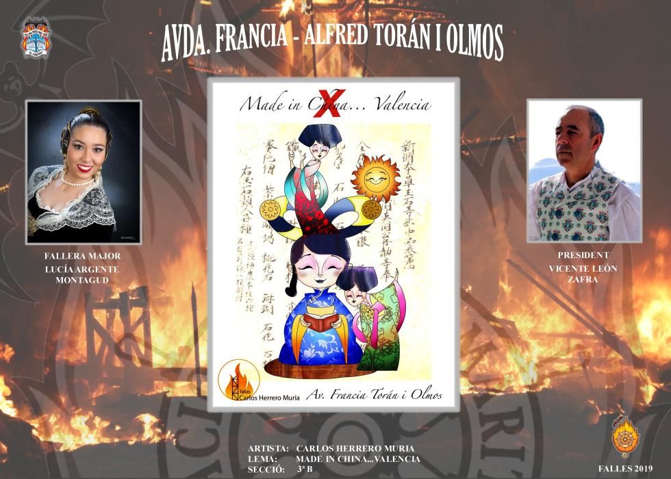 Conoce todos los proyectos de Fallas 2019 en el Marítimo