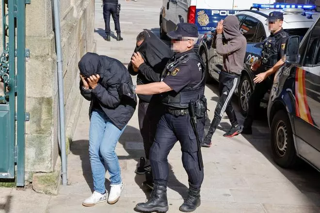 A prisión 9 de los once detenidos por el alijo de 3.600 kilos de cocaína incautado en A Pobra