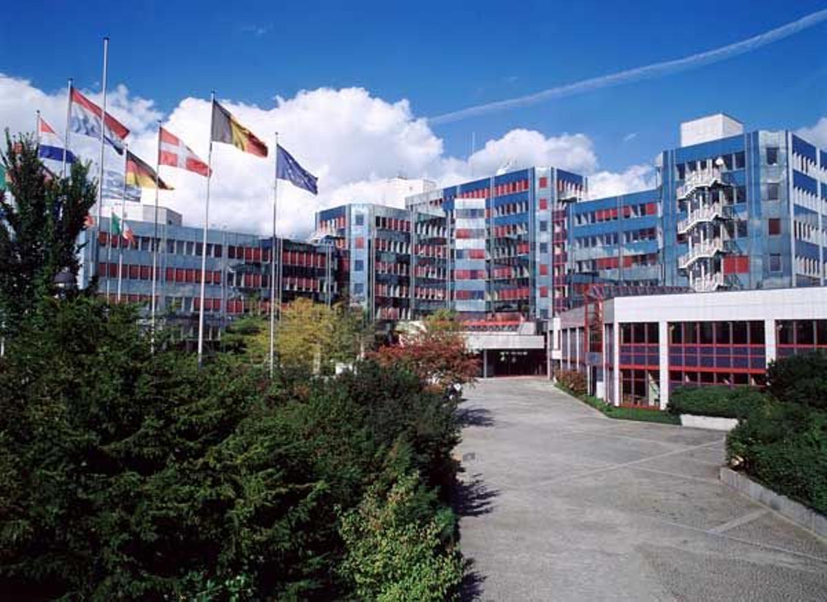 Centro Europeo en el distrito de Kirchberg en la ciudad de Luxemburgo