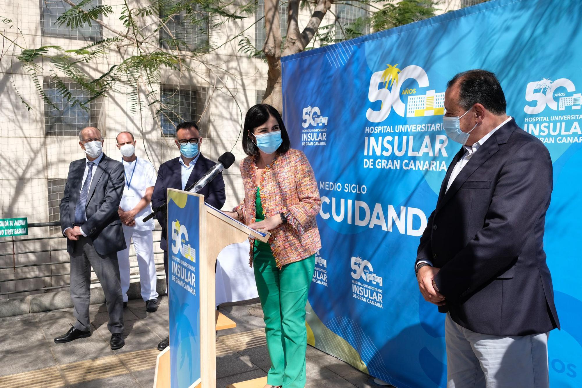 La ministra de Sanidad Carolina Darias visita el Hospital Universitario Insular de Gran Canaria