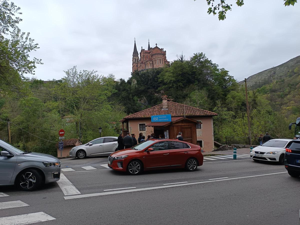La zona de El Peregrino, en Covadonga.