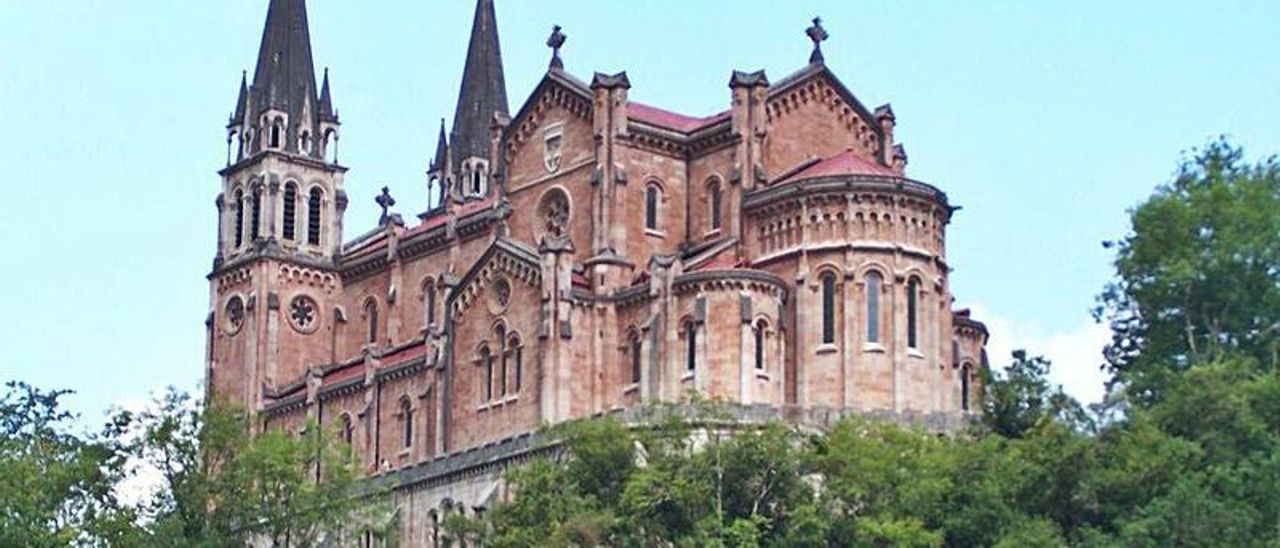 La basílica de Covadonga.