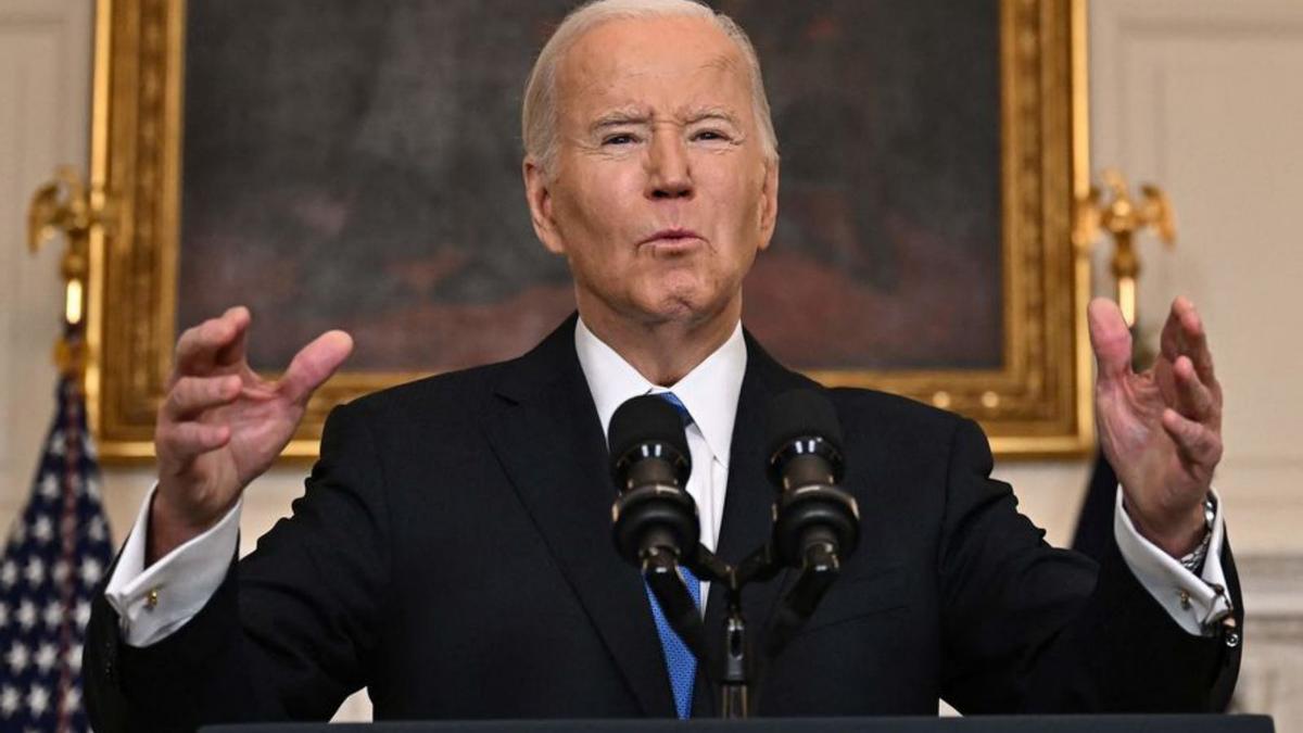 Joe Biden, ahir a la Casa Blanca. | JIM WATSON / AFP