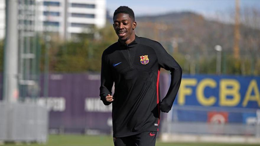 Dembélé ya toca balón y confía en entrenar en dos semanas