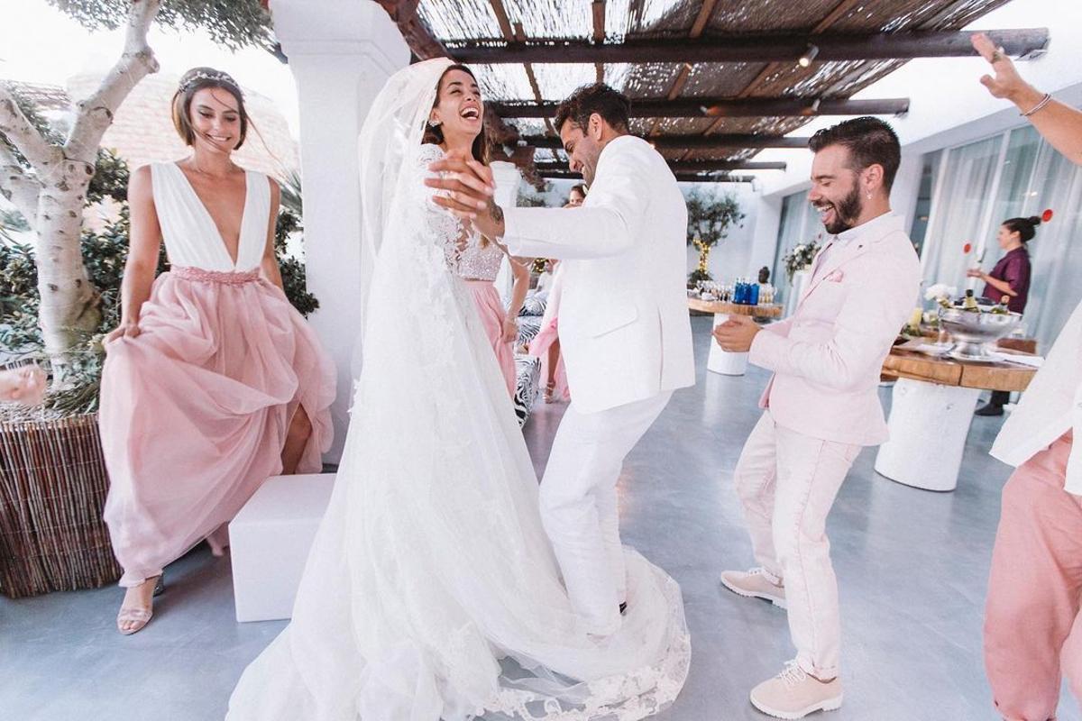 Un momento del baile de la boda de Joana Sanz y Dani Álves