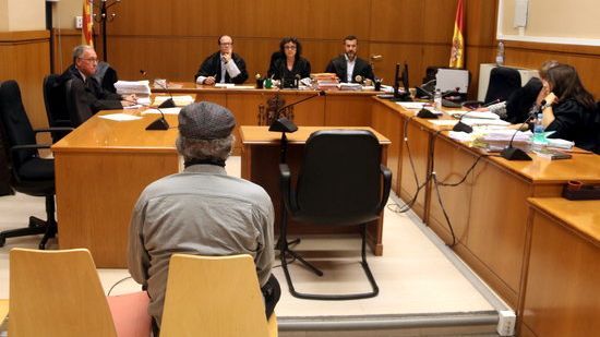 El gerente de los cines del Maresme, durante el juicio en la Audiencia de Barcelona.