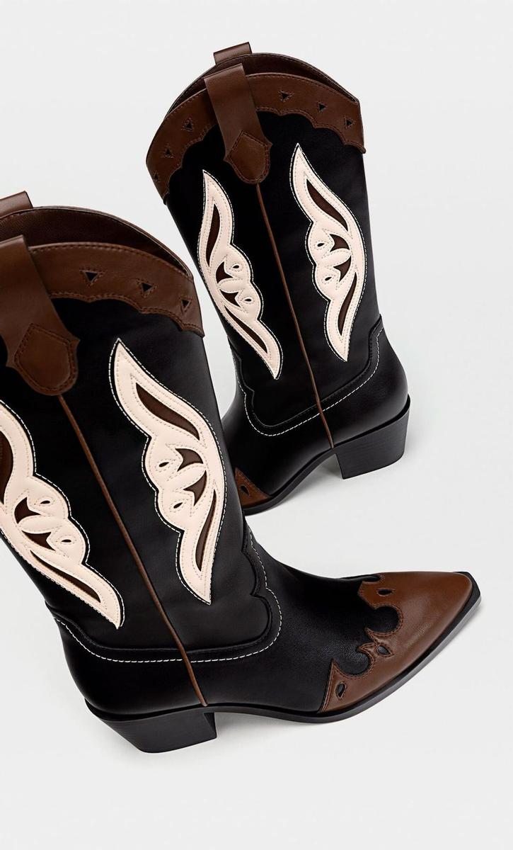 Las botas cowboy más bonitas (y baratas) están en Stradivarius y hay un  modelo para cada gusto y estilo