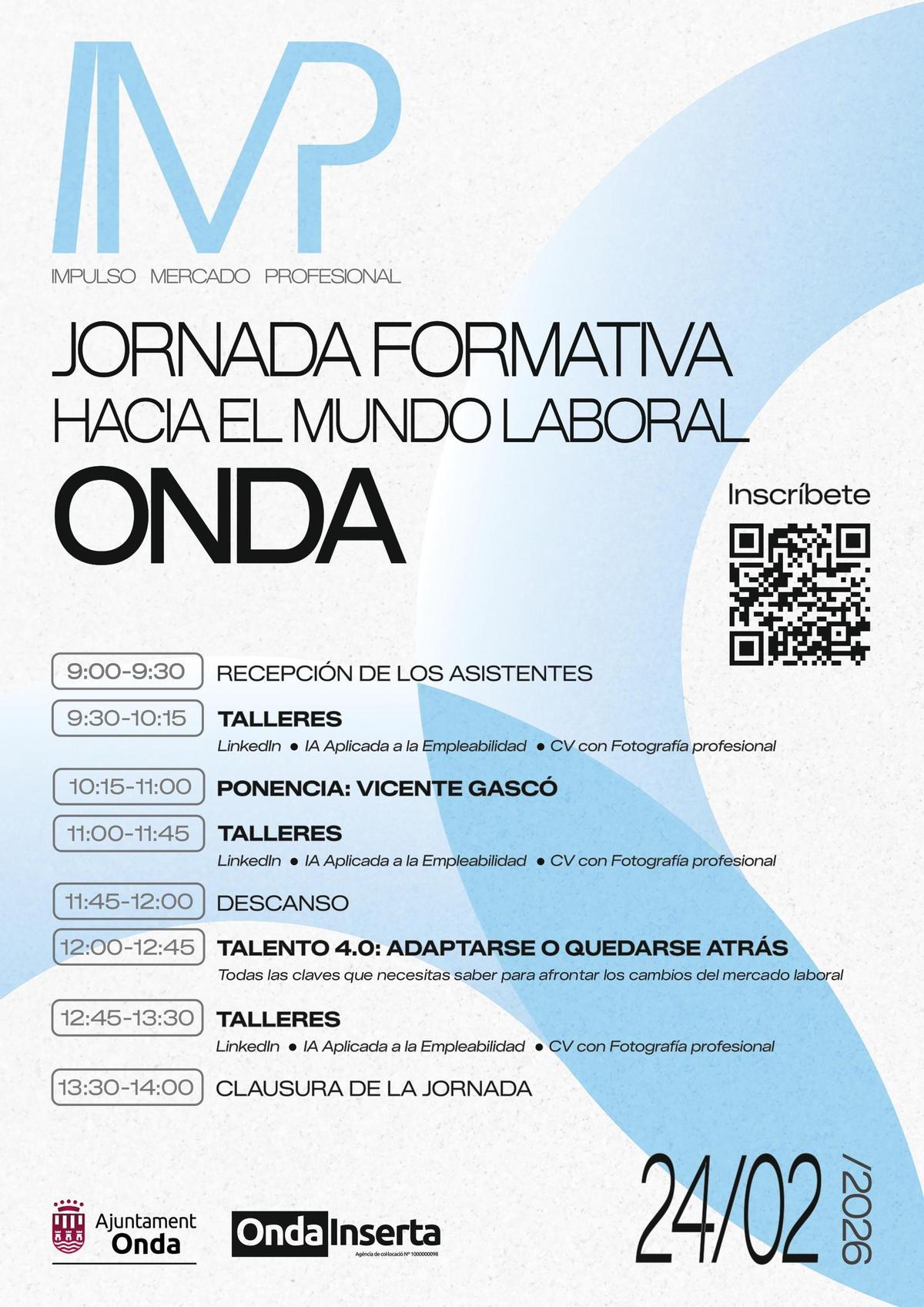 Agenda de la jornada formativa.