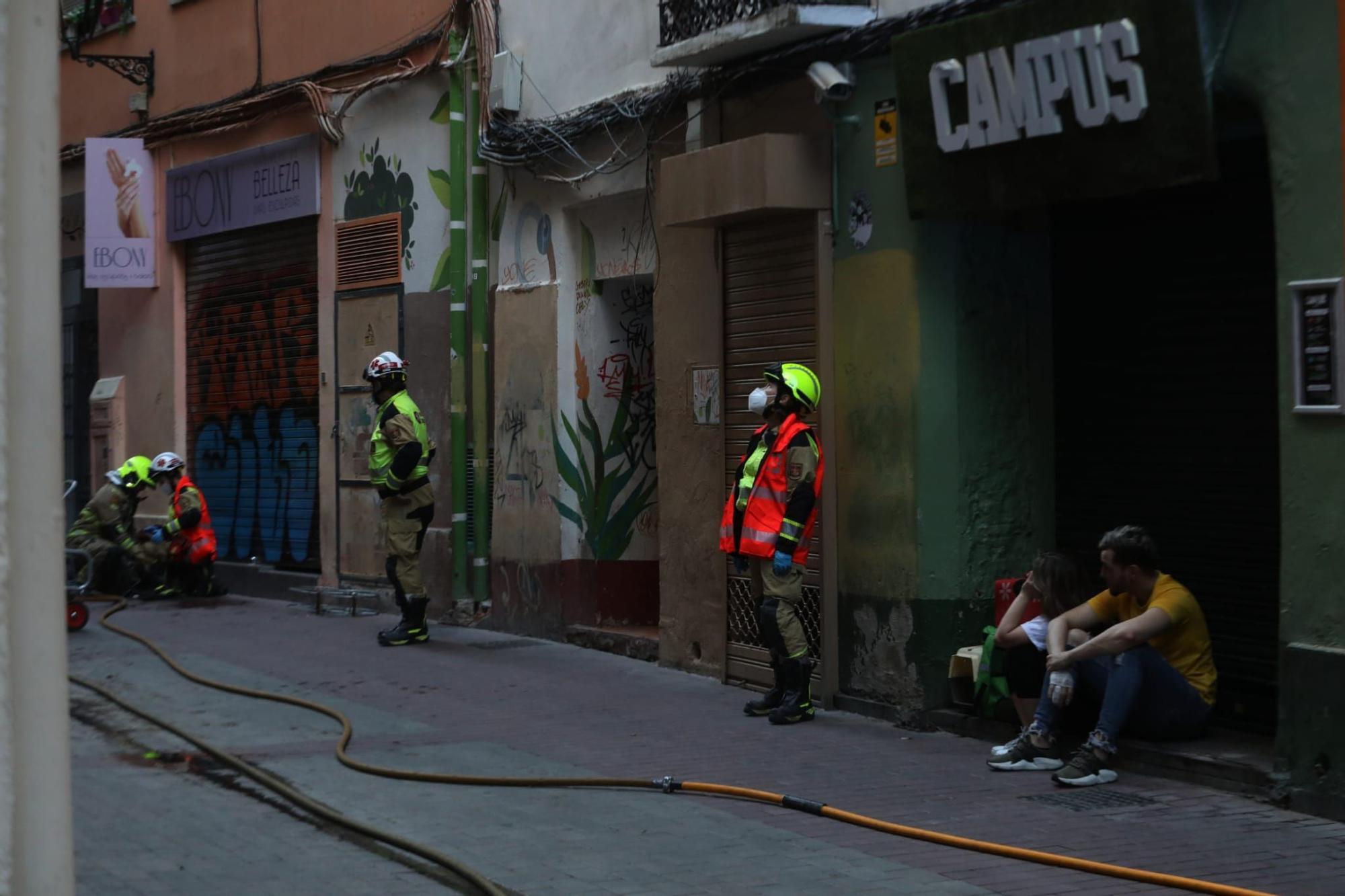 Actuación de los Bomberos de Zaragoza