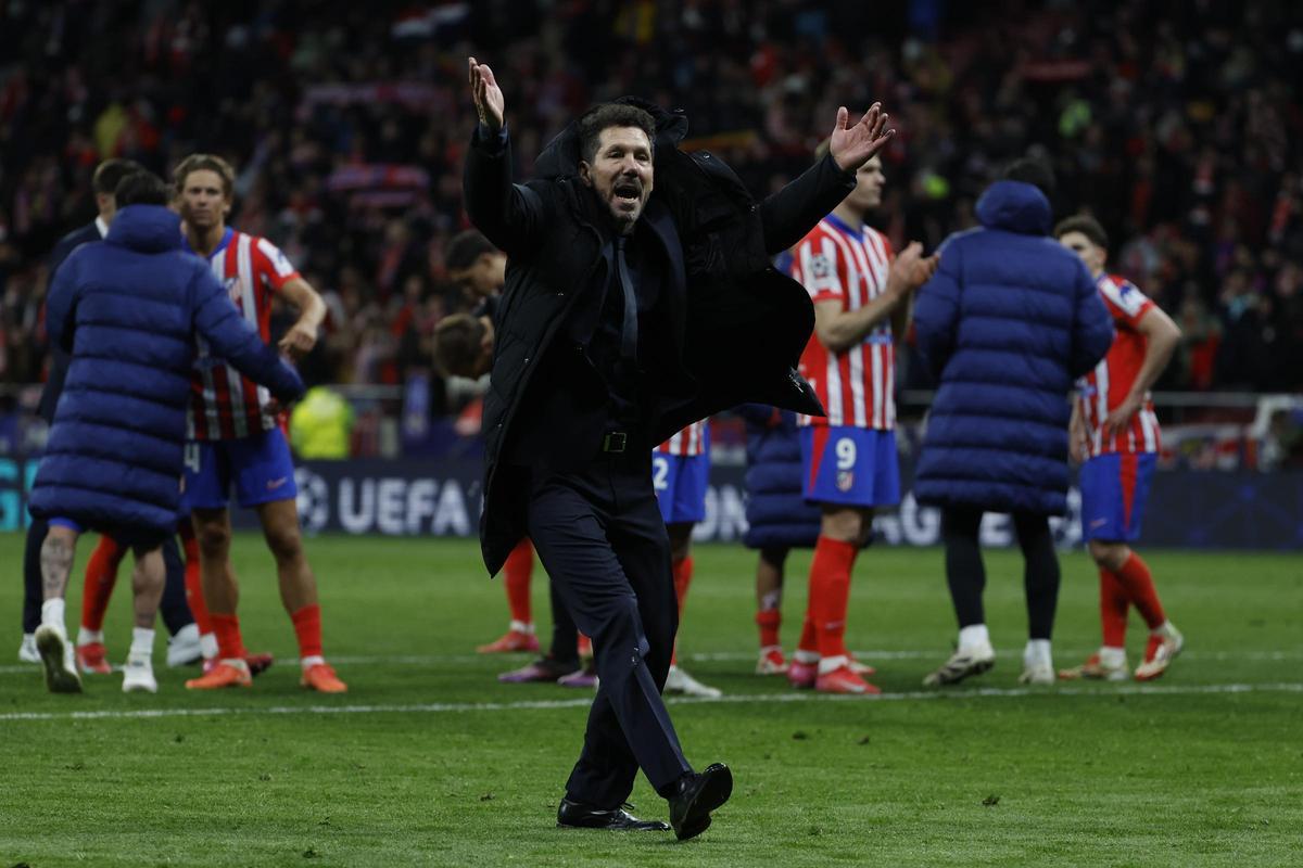 Diego Pablo Simeone, tras el Atlético - Real Madrid.