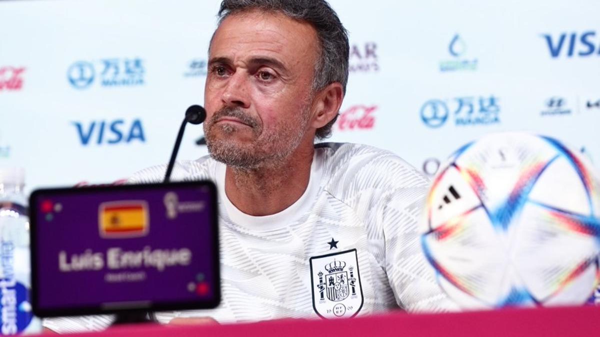 Luis Enrique, en rueda de prensa