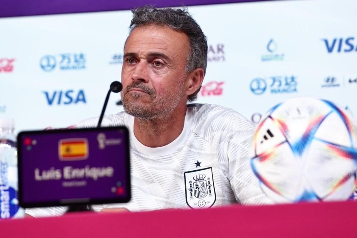 Luis Enrique, en rueda de prensa