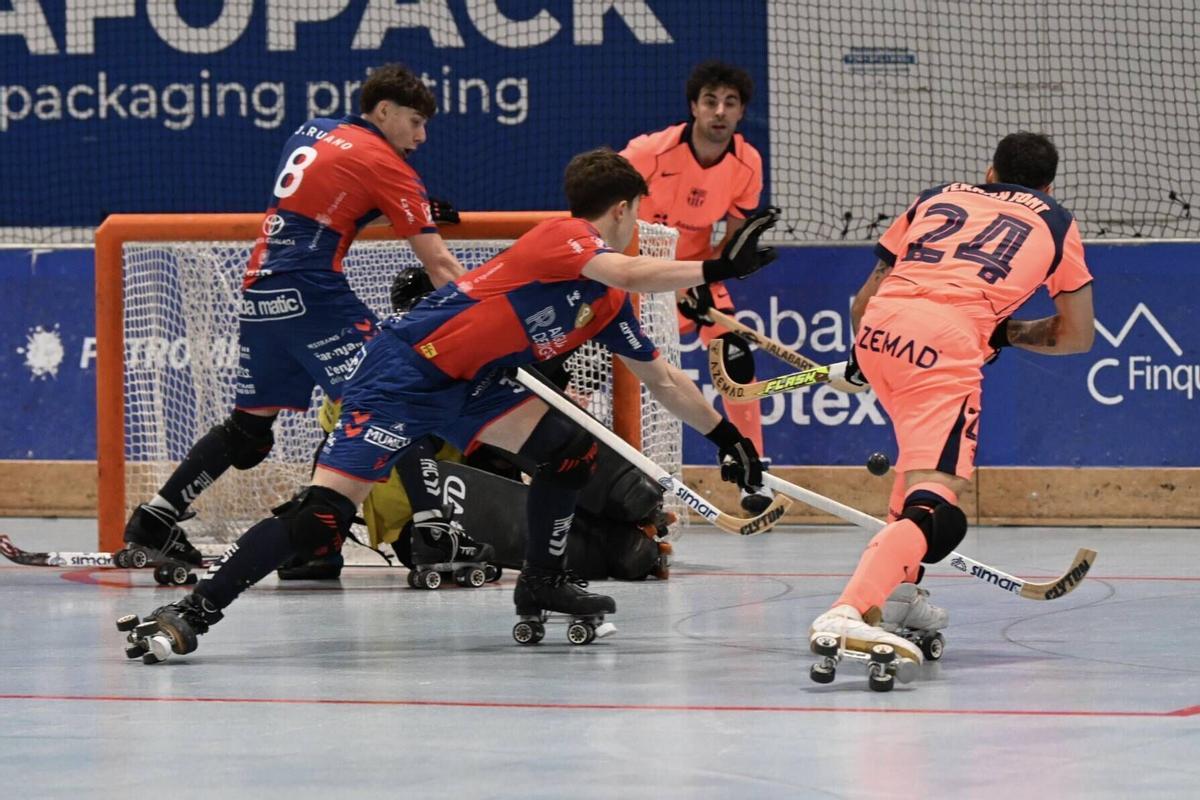 Imatges del tercer partit del play-off Igualada Rigat - Barça
