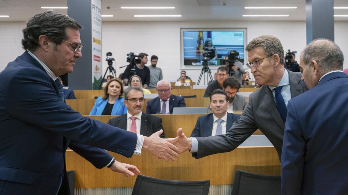 Antonio Garamendi y Alberto Núñez Feijóo.