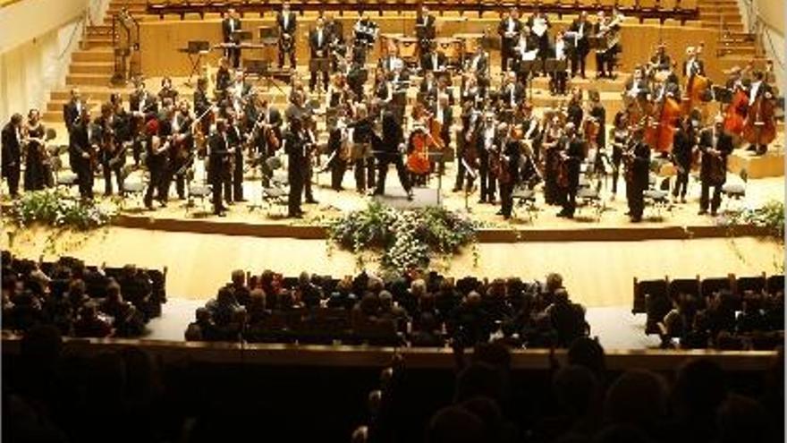 Un momento del concierto celebrado ayer en el Palau de la Música de Valencia.