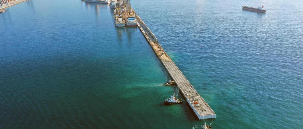 Imagen aérea del Muelle Reina Sofía