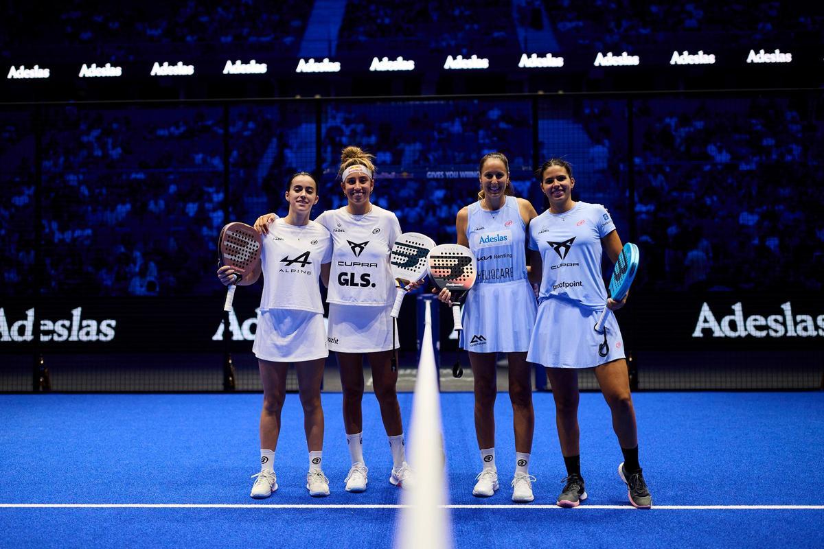 Intenso partido el que protagonizaron esas cuatro jugadoras en la final del Madrid P1