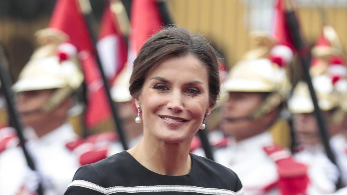 La reina Letizia a su llegada a Perú