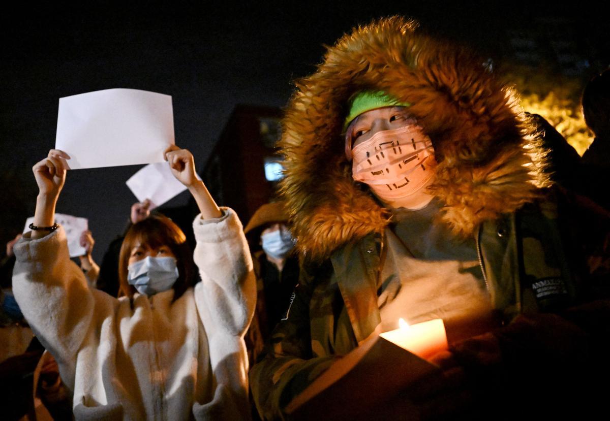 Ola de protestas contra las restricciones de la política cero Covid en China