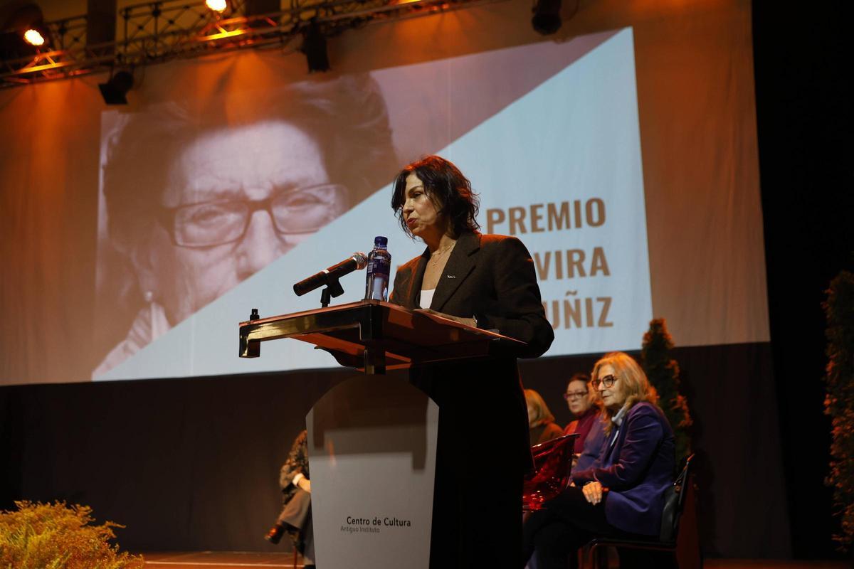 Montserrat López Moro, durante su intervención.
