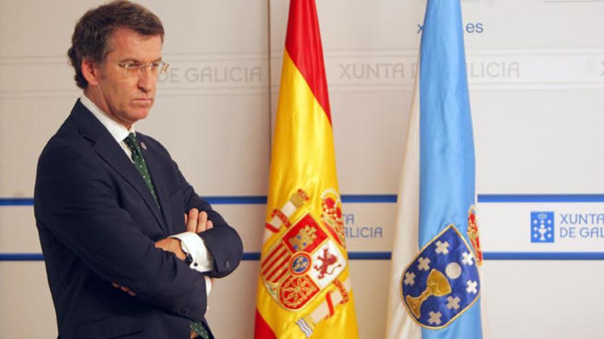 Núñez Feijóo tras el Consello de la Xunta // Xoan Álvarez