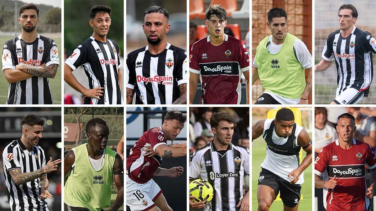 Los 12 jugadores para tres posiciones en estos momentos en el Castellón.