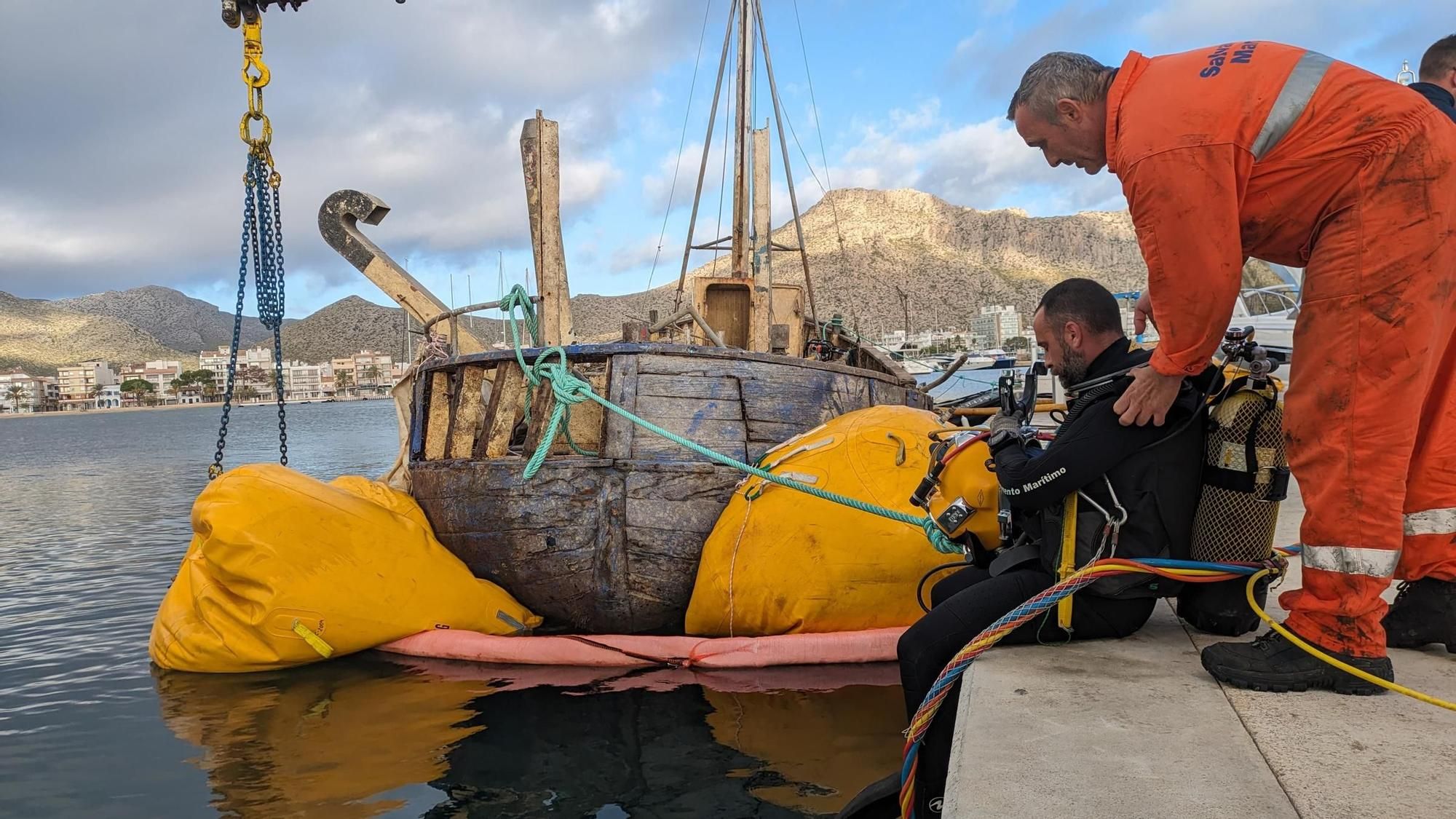 So lief die Bergung des versunkenen Schiffes vor Pollença auf Mallorca