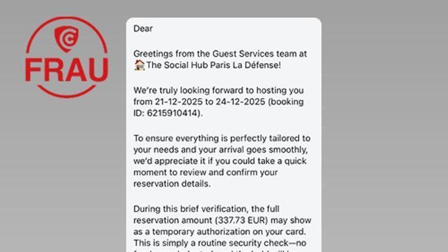 Una nova ciberestafa afecta usuaris de Booking: es fan passar per allotjaments i demanen diners per a la reserva