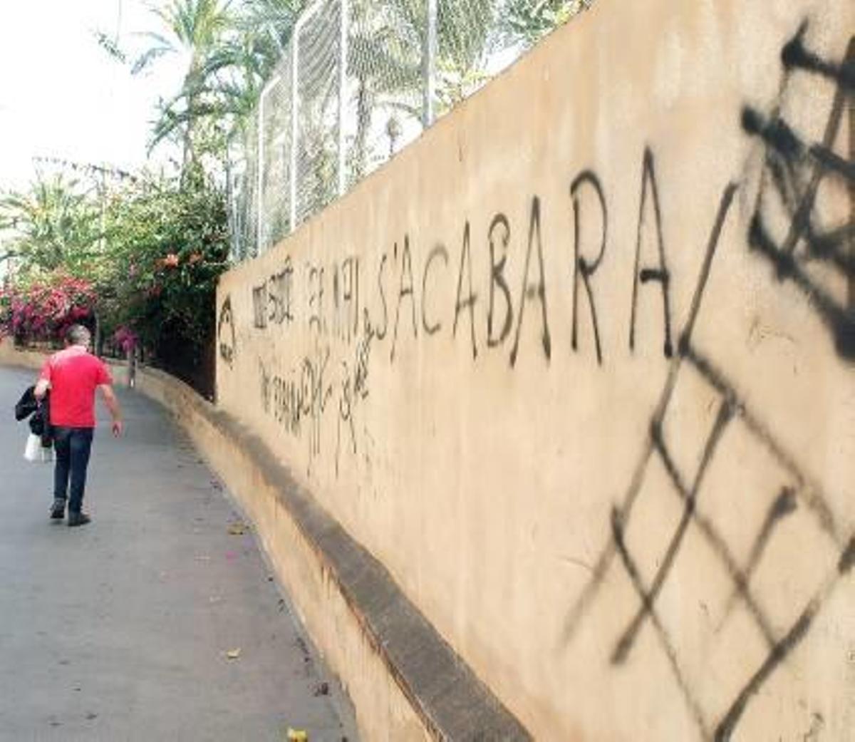 La ruta del Palmeral, abandonada