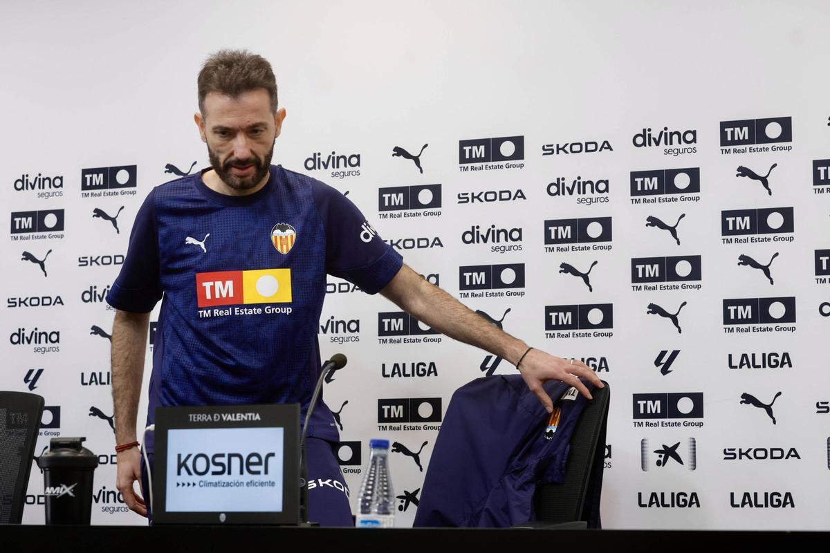 Corberán, en sala de prensa.