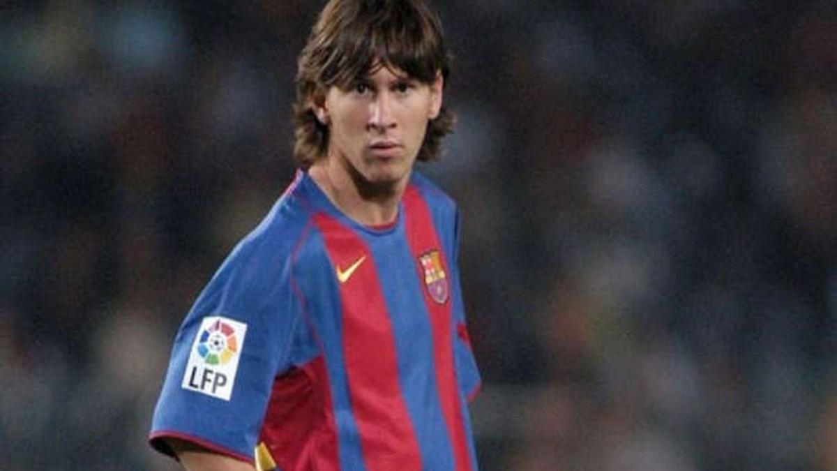 Messi, en el día de su debut con el Barça.