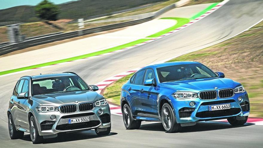 Los BMW X5 M y X6 M permiten al observador atento identificarlos por detalles discretos como las grandes tomas de aire frontales o los cuatro tubos de escape