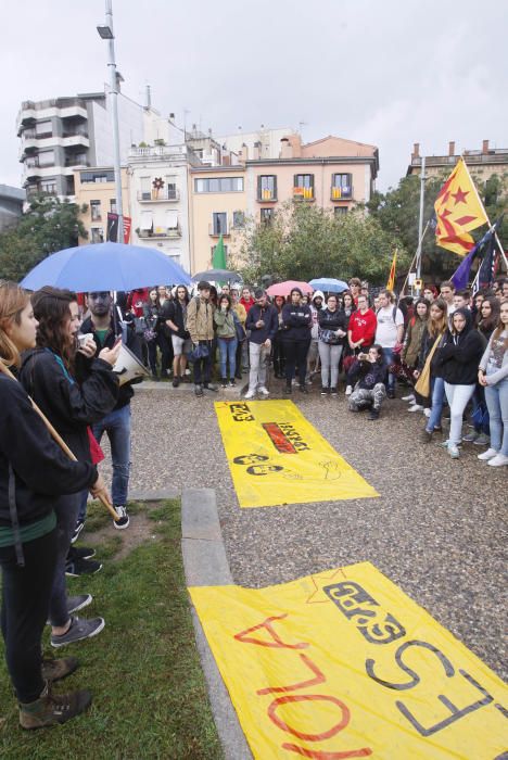 Protesta estudiantil a Girona.