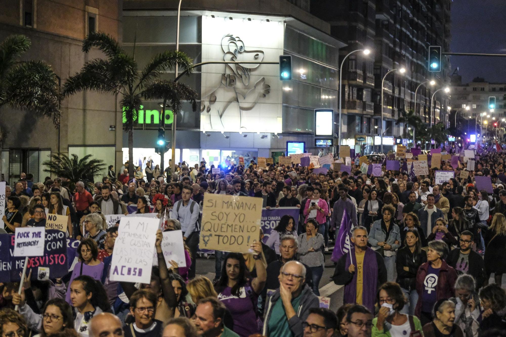 Manifestación por el 8M en Las Palmas de Gran Canaria