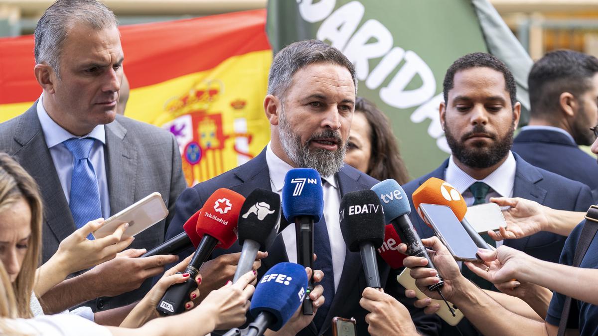 El presidente de Vox, Santiago Abascal.