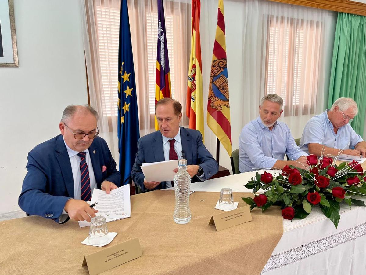 Govern, Santa Margalida y Muro presentaron en 2024 un nuevo acuerdo para construir la depuradora de Can Picafort.