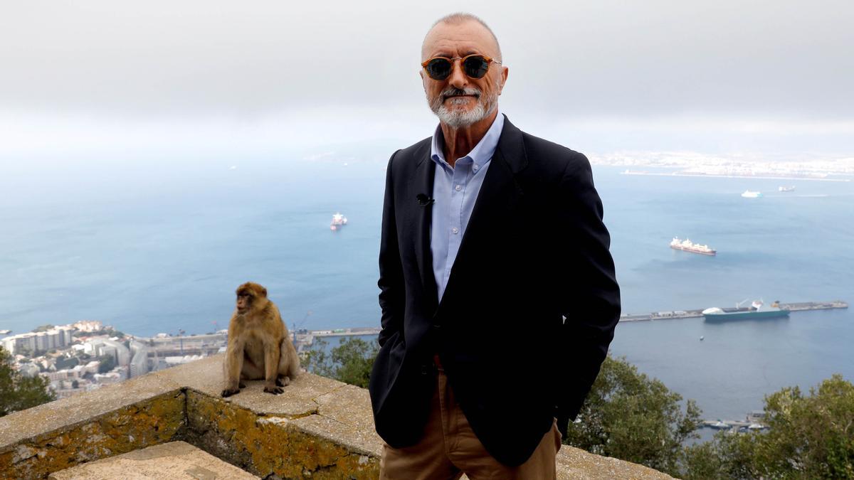 Arturo Pérez-Reverte, este martes en Gibraltar, donde ha presentado su nueva novela, 'El italiano'.