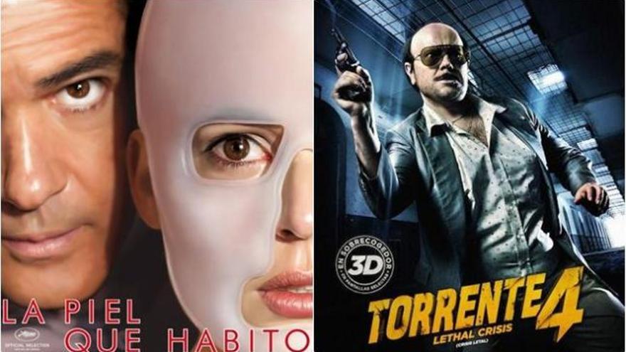 &quot;La piel que habito&quot; y &quot;Torrente 4&quot;.