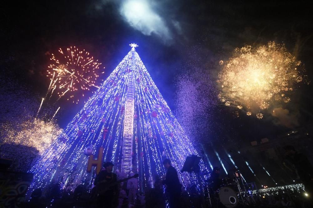 Encendido del árbol de la Circular en Murcia