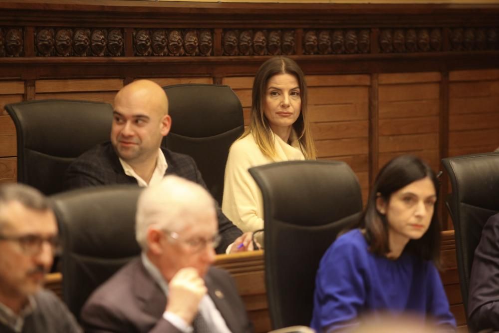 Pleno municipal en Gijón.