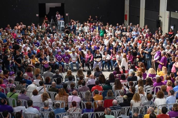 CANARIAS Y ECONOMIA. EDIFICIO MILLER. LAS PALMAS DE GRAN CANARIA. Mitin dePodemos con Irene Montero en el Edificio Elder del Parque Santa Catalina  | 31/03/2019 | Fotógrafo: Juan Carlos Castro