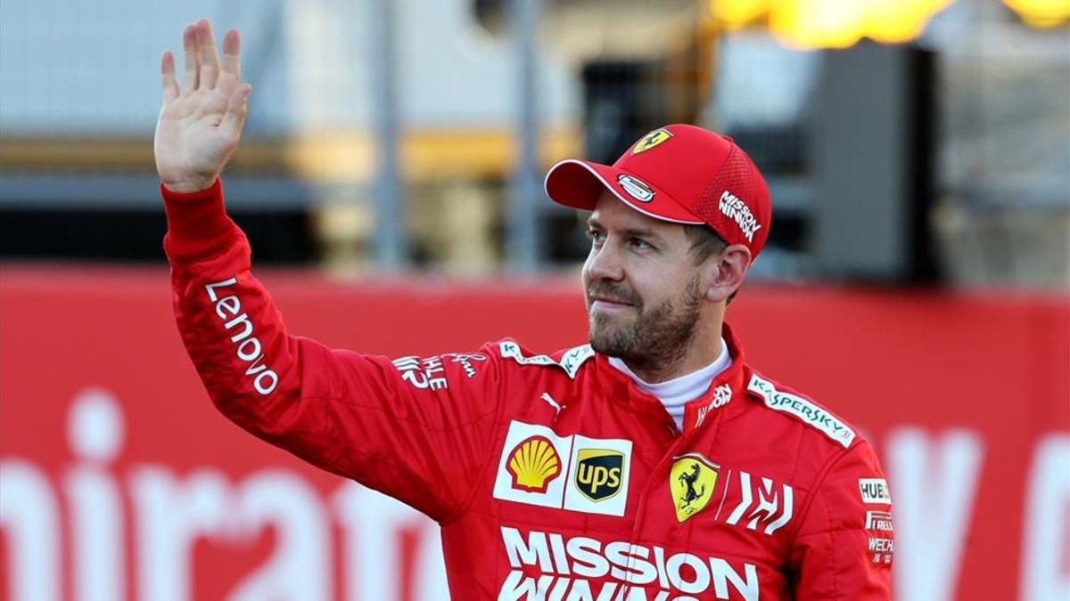 El piloto alemán de Ferrari, Sebastian Vettel
