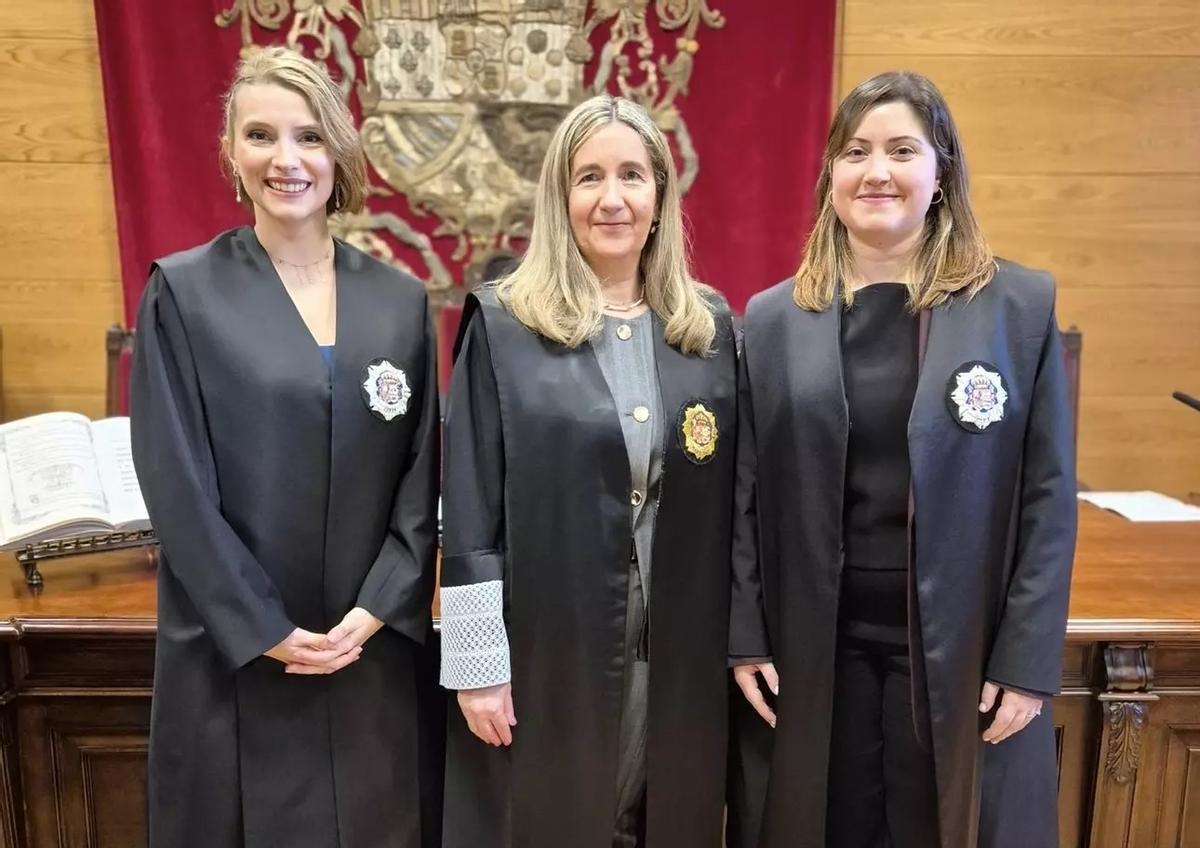 Cristina Bohoyo Díaz, Pilar Elena Sevilleja Luengo y Raquel García Cuesta.