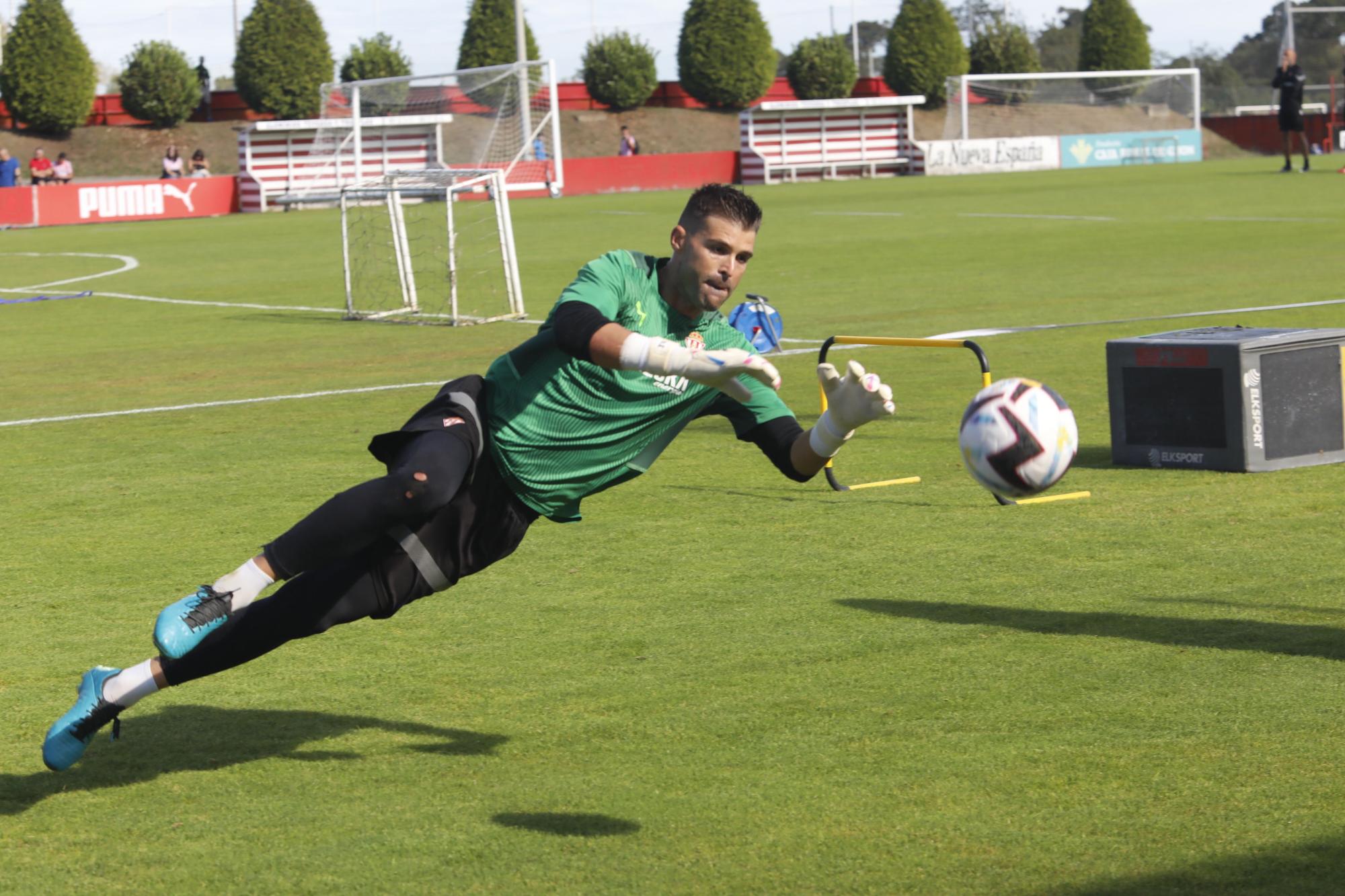 Entrenamiento del Sporting en Mareo