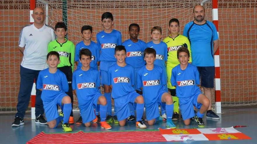 Foto de equipo de los alevines del San Lázaro.