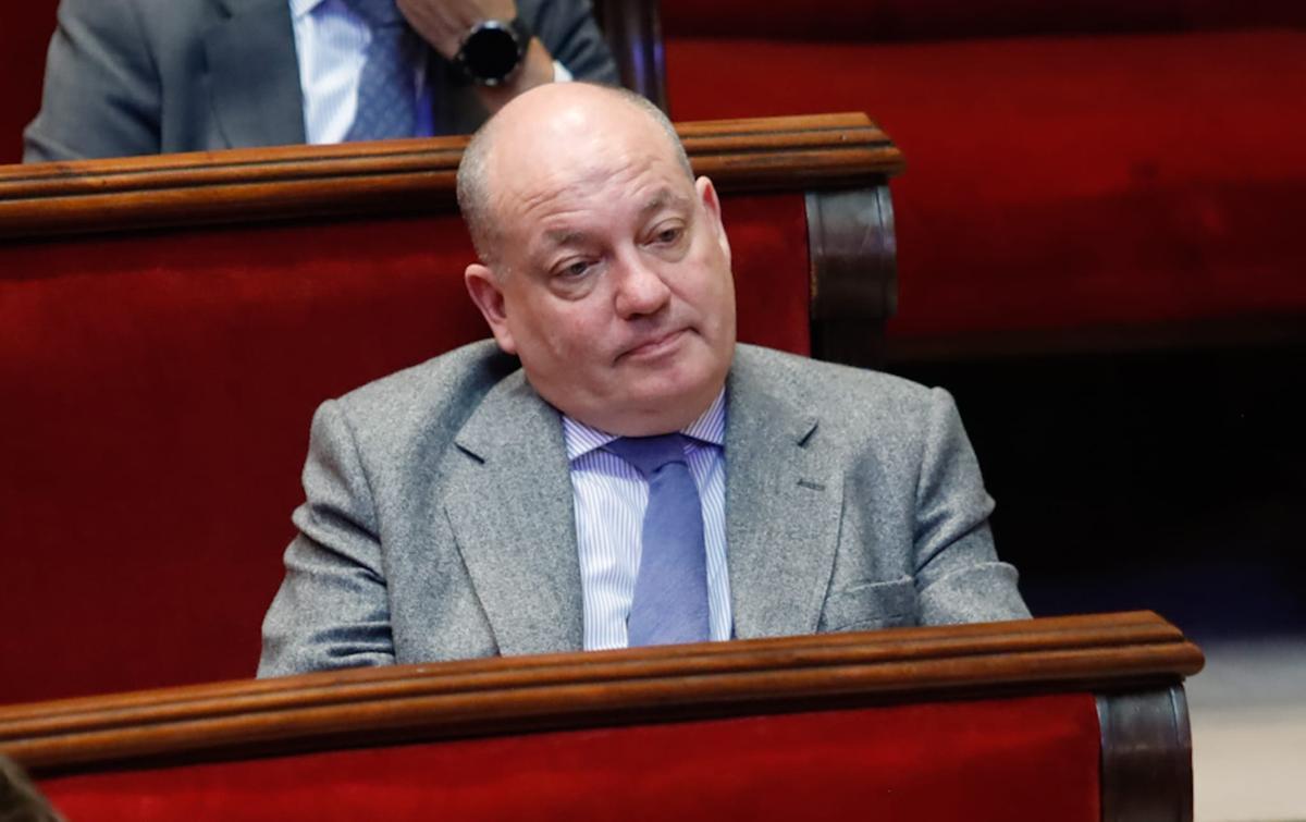 El concejal de Grandes Proyectos, José Marí Olano durante el pleno