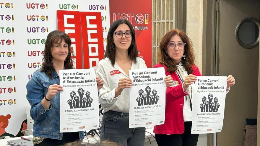 La educación 0-3 de Baleares clama contra la precariedad: los sindicatos inician un ciclo de movilizaciones ante el bloqueo al convenio autonómico