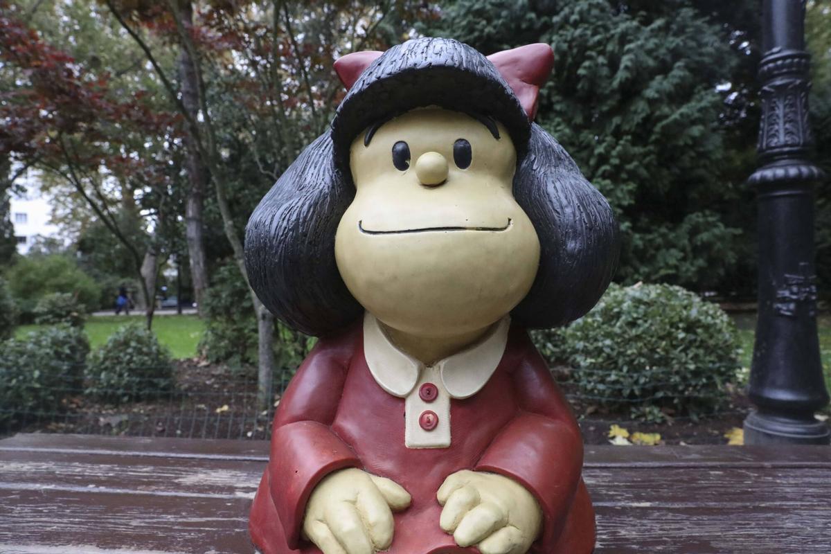 La estatua de Mafalda del Campo San Francisco.