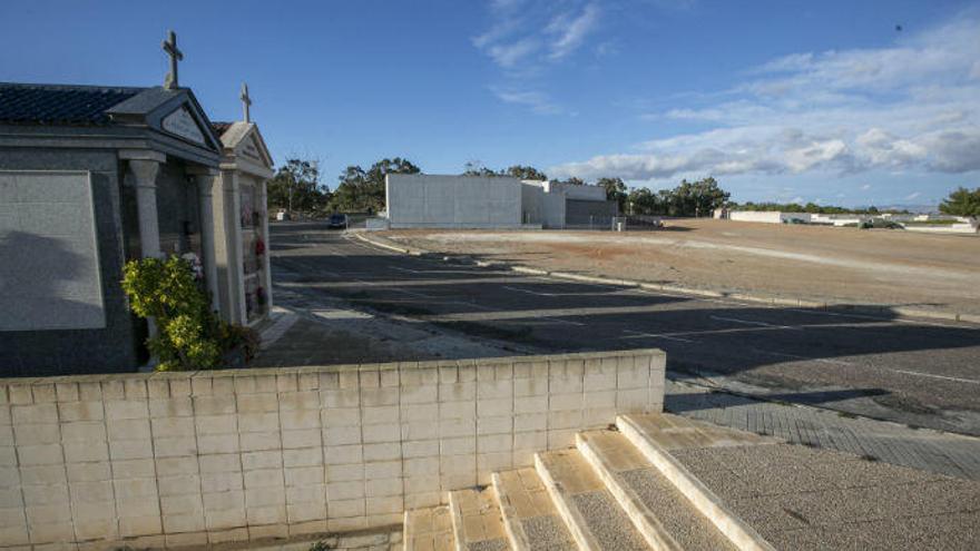 La zona donde se va a levantar la última manzana de nichos en el Cementerio Nuevo