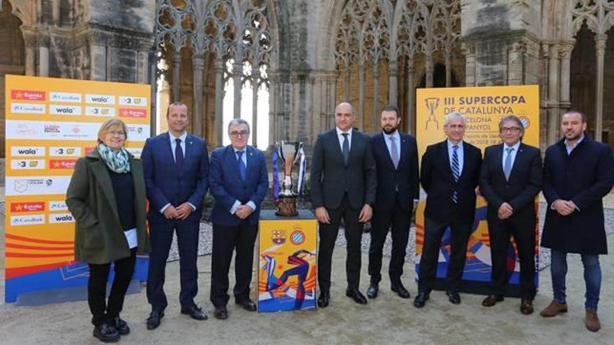 La presentació de la Supercopa es va fer ahir a la Seu Vella de Lleida.